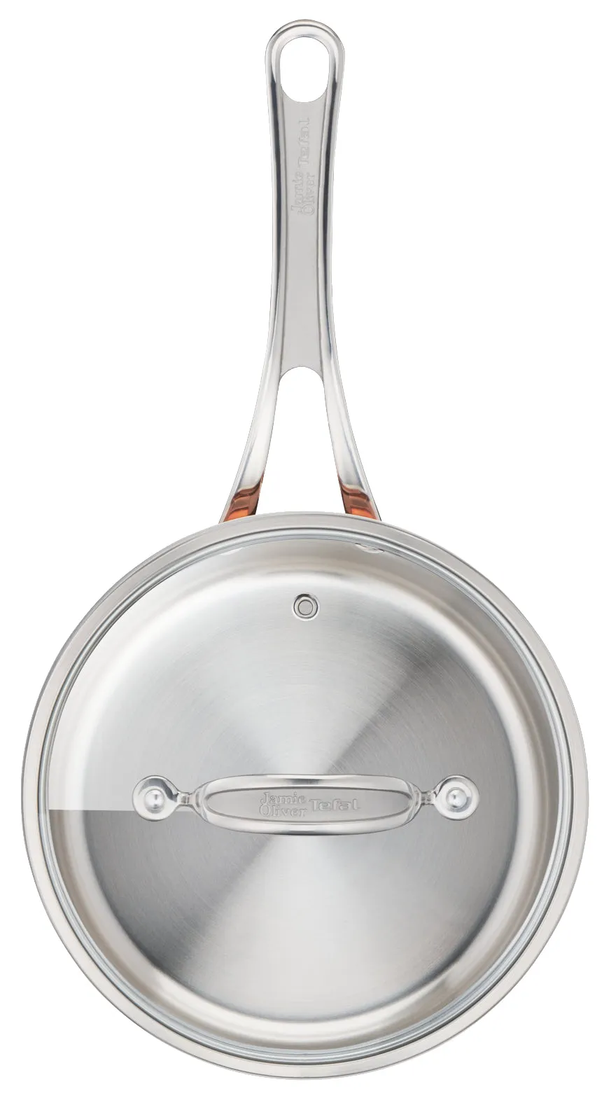 User manual and frequently asked questions Jamie Oliver by Tefal Premium Triply Copper Induction Saucepan 20cm   Lid