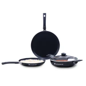 Valencia Non-stick Cookware Set - Black