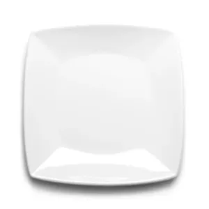 White Ceramic Square Dish 10" Square