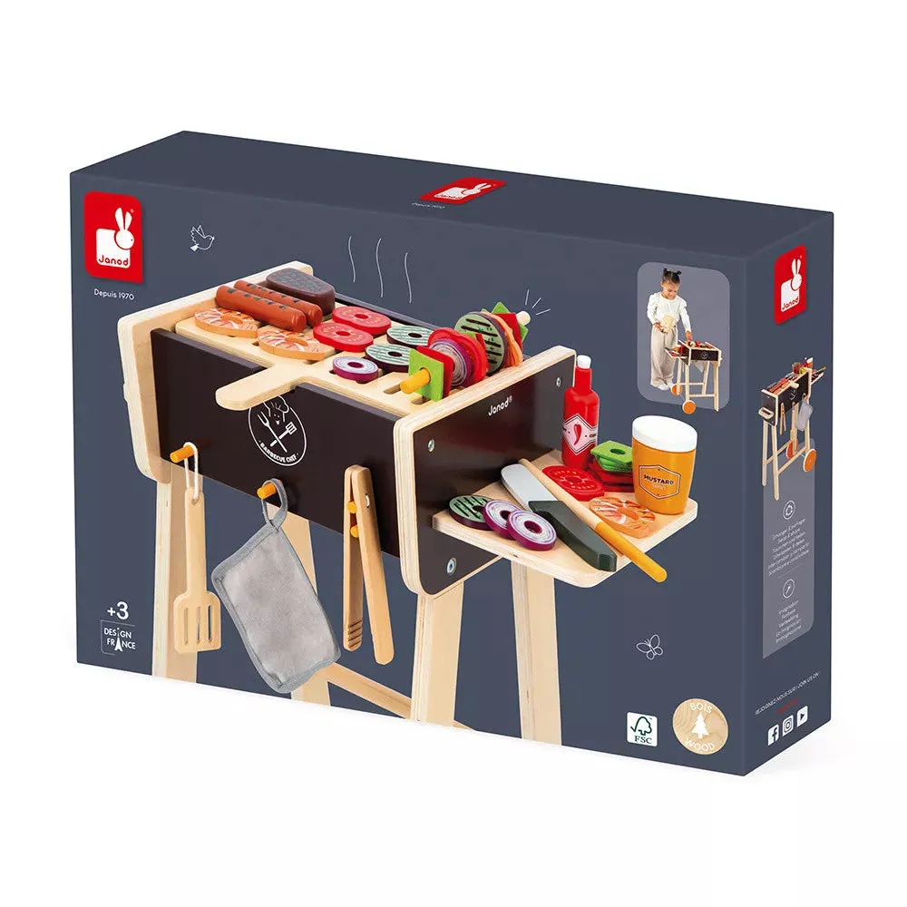 Wooden Barbecue Pretend Play