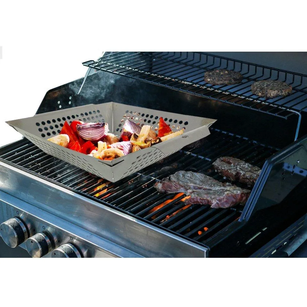 Yukon Glory Premium Stainless Steel Vegetable BBQ Grill Pan.